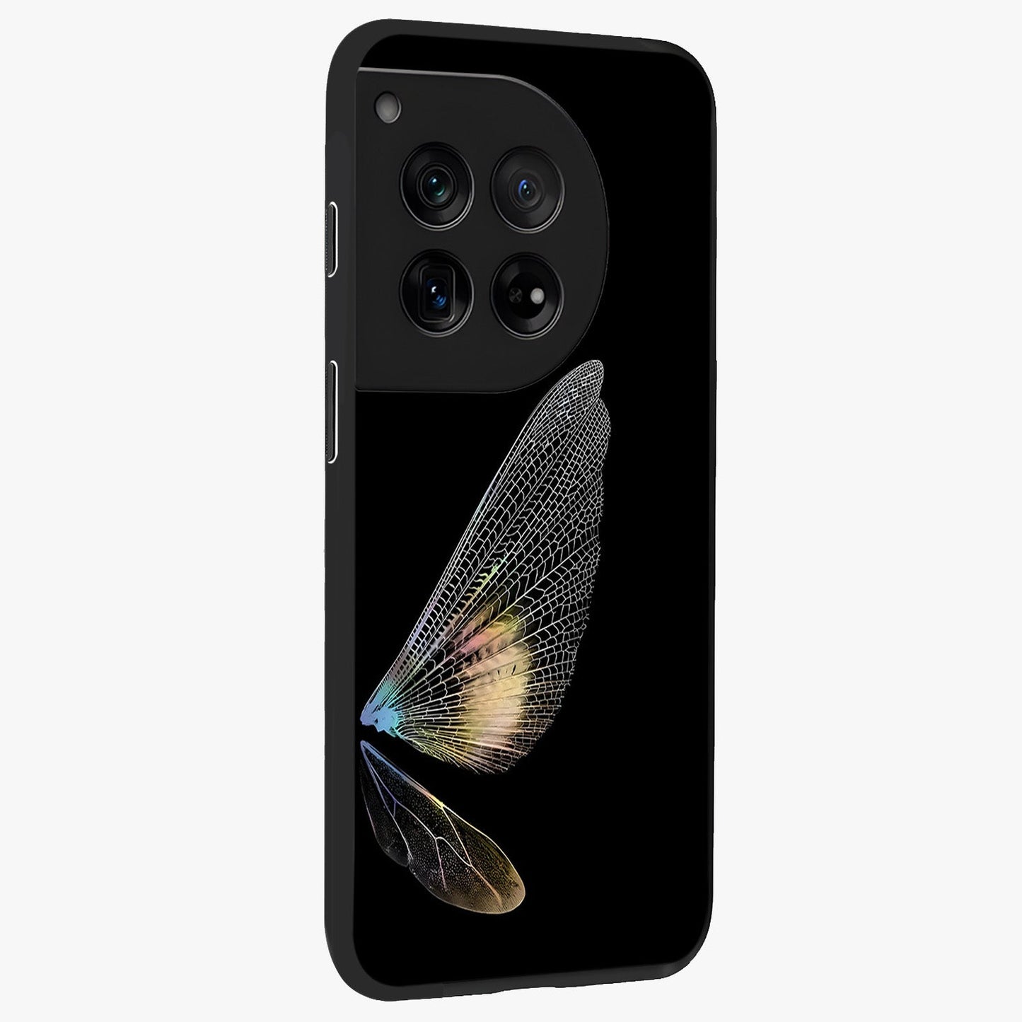 Whispers of Wings Glass Case for 1+12 side perspective highlighting light airy textures and premium edges