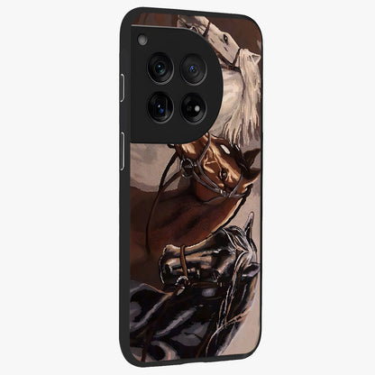 Wild Trio Gallop Glass Case for 1+12 side perspective highlighting strong motion textures and premium edges