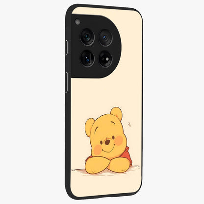 Winniethe Pooh Glass Case for 1+12 side perspective highlighting charming character textures and smooth build