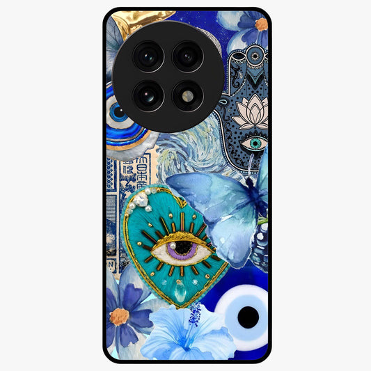 Audrey Zivan Glass Case for 1+13R stylish front view featuring bold artistic aesthetic design