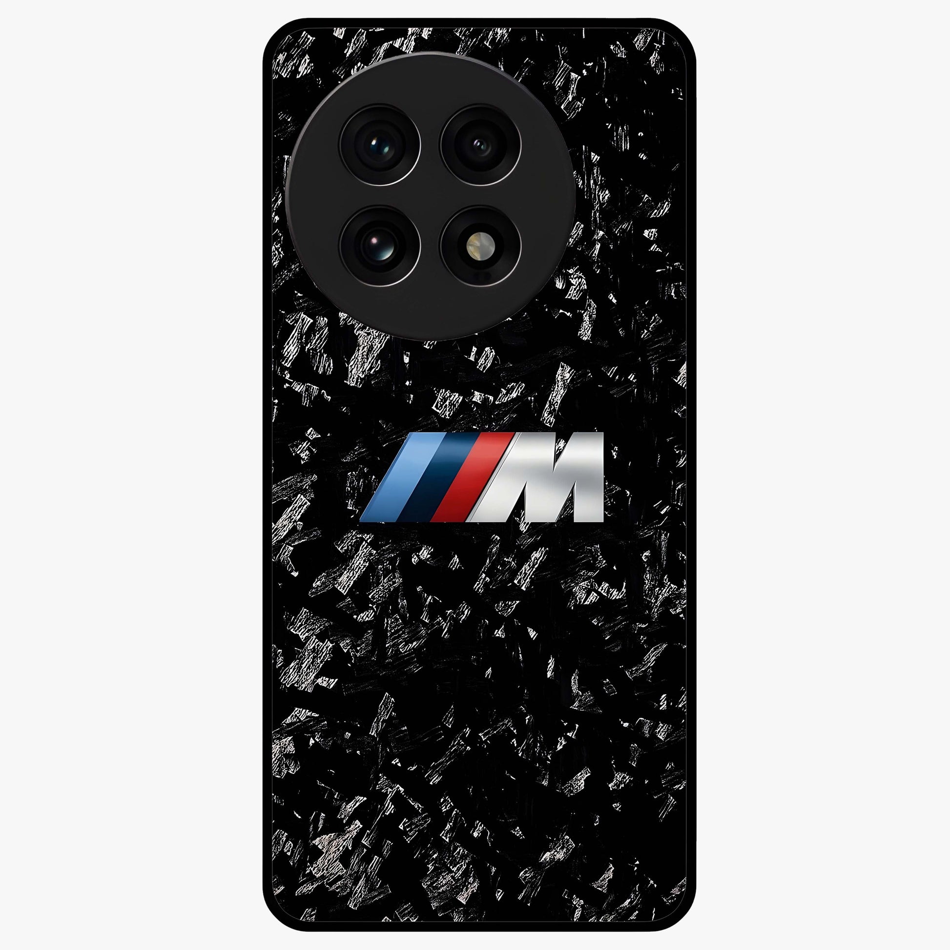 Carbon Speed Mark Glass Case for 1+13R bold front view featuring carbon fiber texture and racing inspired design