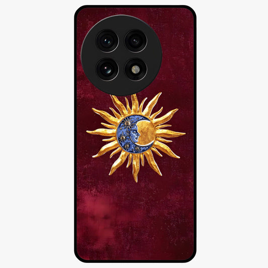 Celestial Unity Charm Glass Case for 1+13R symbolic front view featuring harmonious celestial artwork