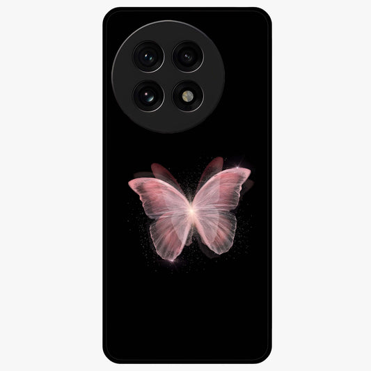 Celestial Wings Butterfly Glass Case for 1+13R elegant front view featuring butterfly artwork with cosmic accents