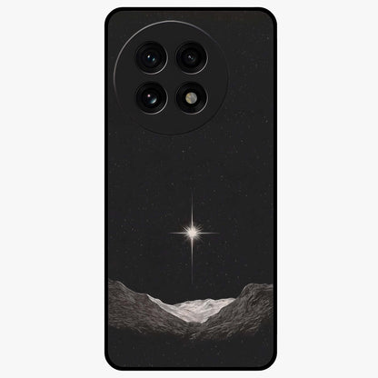 Cosmic Dream Night Glass Case for 1+13R dreamy front view featuring deep night sky artwork with glowing stars