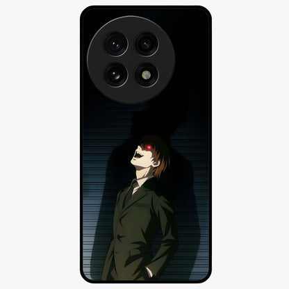 Crimson Shadow King Glass Case for 1+13R striking front view featuring bold shadow inspired crimson artwork