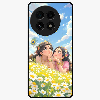 Daisy Daydream Love Glass Case for 1+13R soft front view featuring romantic daisy floral artwork