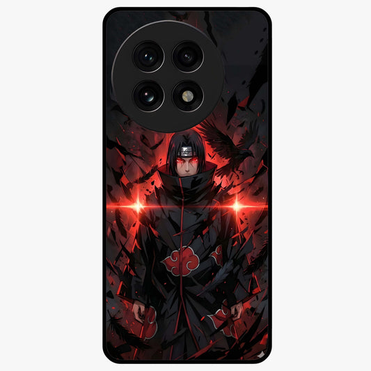 Focused Blade Discipline Glass Case for 1+13R bold front view featuring sharp blade inspired artistic artwork