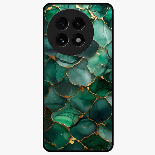 Geometric Polyester Pattern Glass Case for 1+13R modern front view featuring abstract geometric pattern artwork