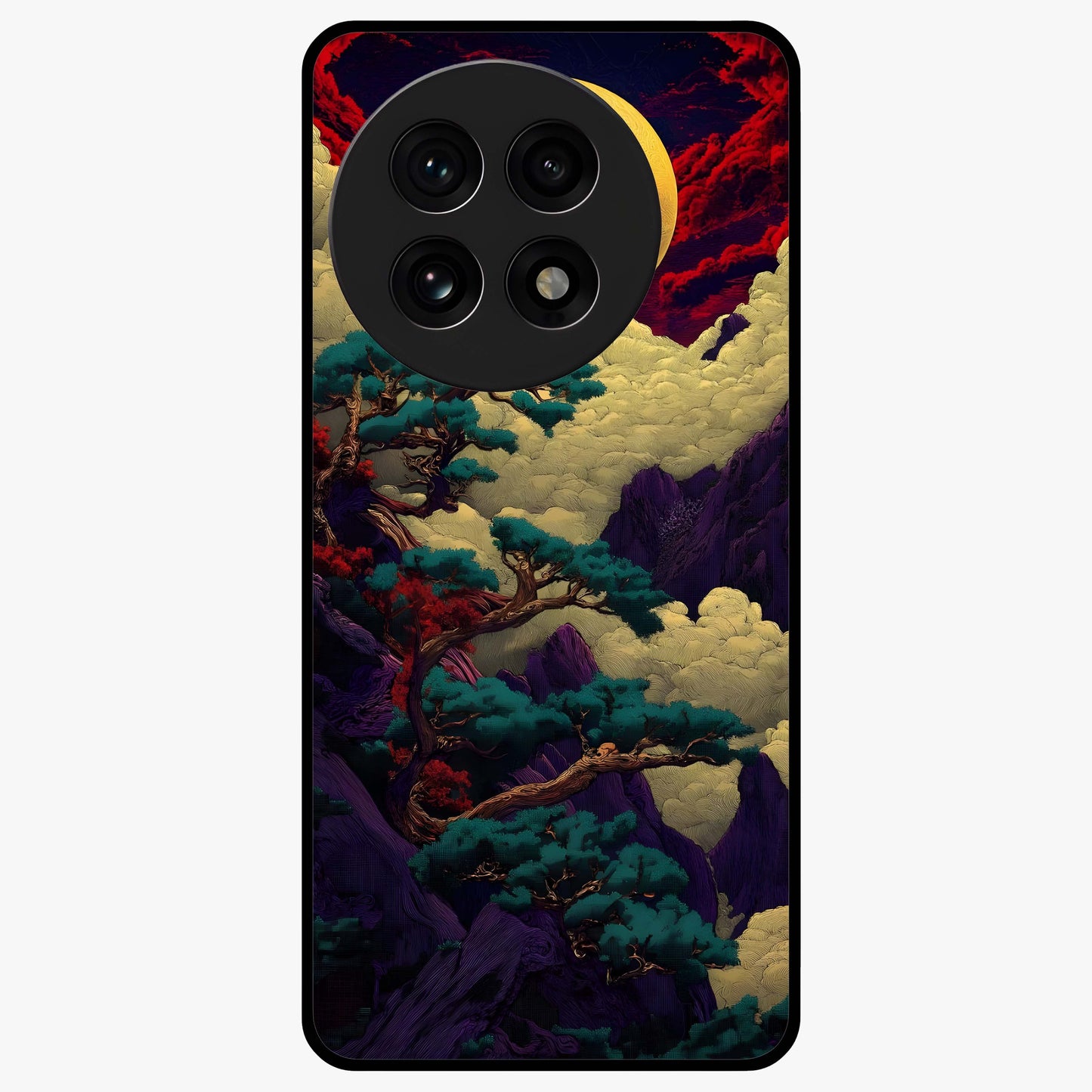 Golden Number Ten Glass Case for 1+13R bold front view featuring stylish number ten artwork in golden tones