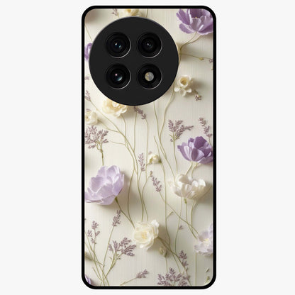 Lilac Breeze Harmony Glass Case for 1+13R soft front view featuring gentle lilac inspired artwork