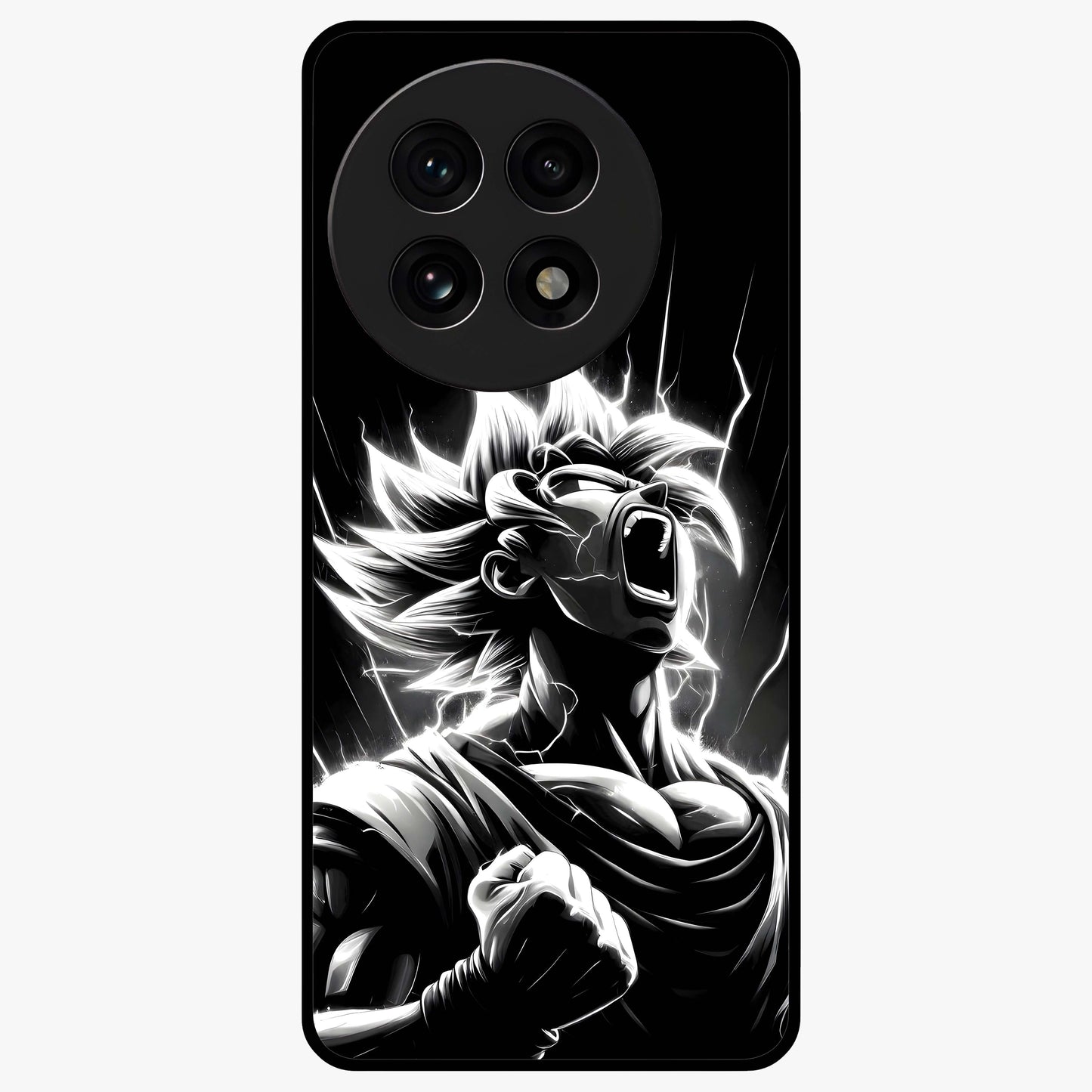 Limitless Power Unleashed Glass Case for 1+13R intense front view featuring bold high energy artwork