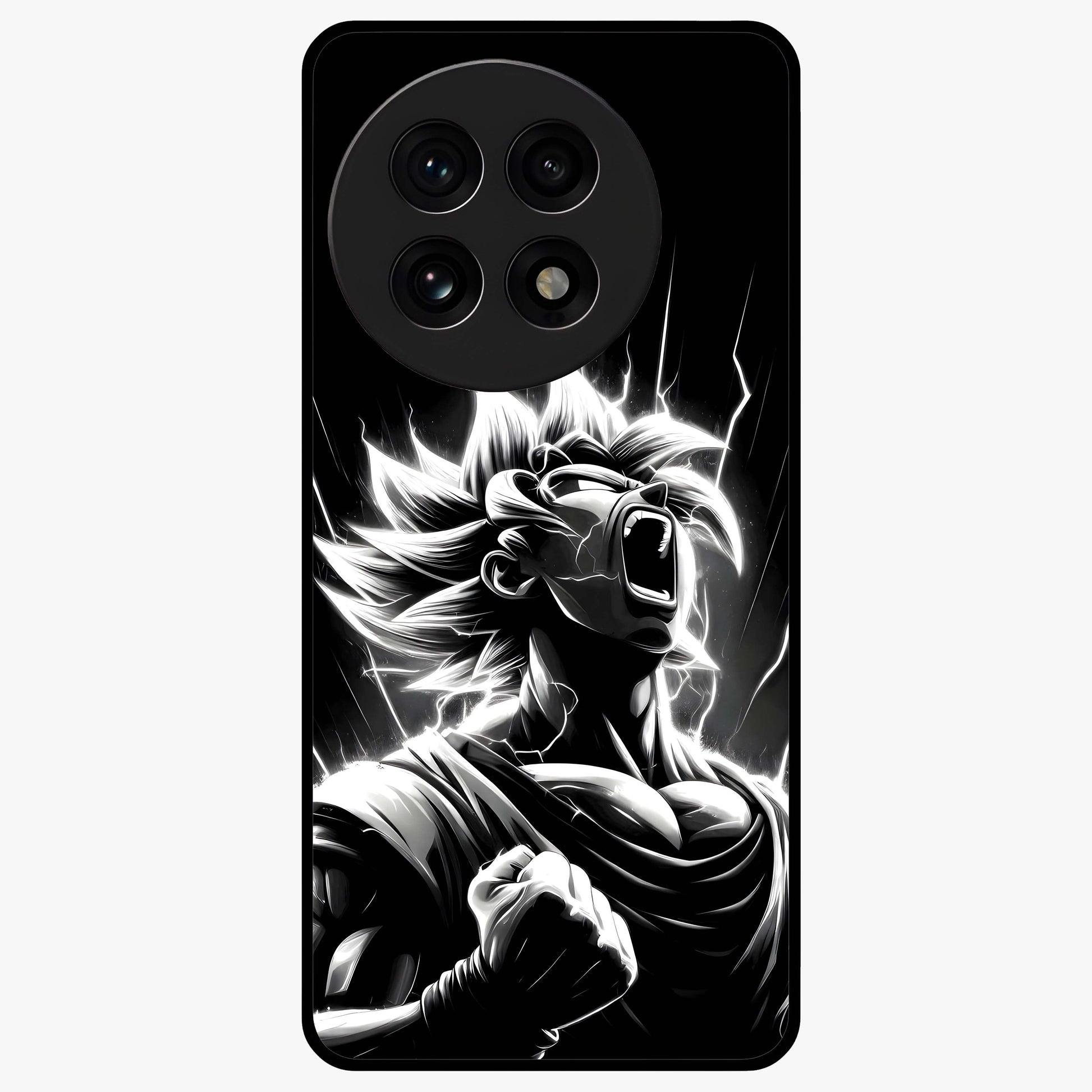 Limitless Power Unleashed Glass Case for 1+13R intense front view featuring bold high energy artwork