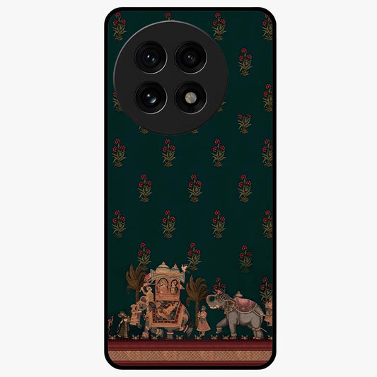 Macmerise Glass Case for 1+13R stylish front view featuring bold modern artistic artwork