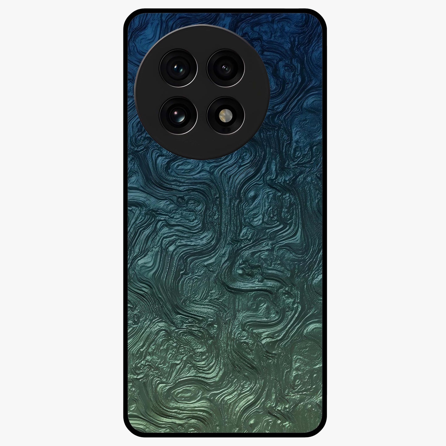 Marble Dream Blur Glass Case for 1+13R elegant front view featuring soft marble texture with dreamy blur effect