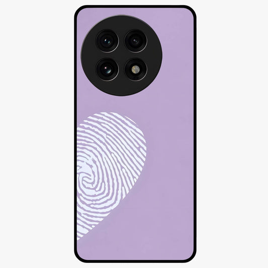 Our Hearts Match Glass Case for 1+13R sweet front view featuring couple themed heart artwork