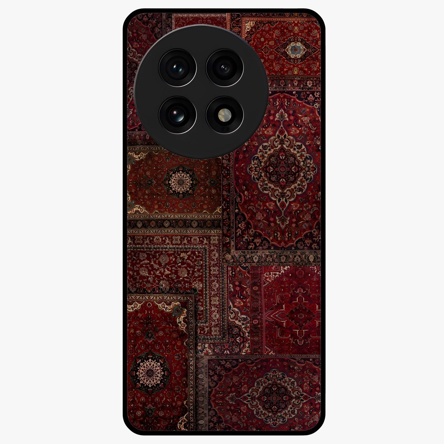 Persian Velvet Tale Glass Case for 1+13R luxurious front view featuring velvet inspired Persian pattern artwork