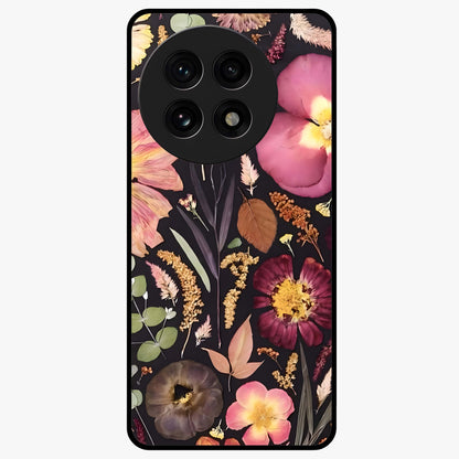 Petal Dream Tapestry Glass Case for 1+13R elegant front view featuring intricate floral tapestry artwork