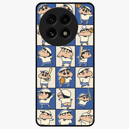 Playful Shin Swing Glass Case for 1+13R lively front view featuring animated character artwork with playful theme