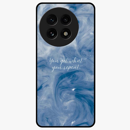 Repeat Your Destiny Glass Case for 1+13R motivational front view featuring bold typography artwork