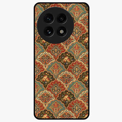 Royal Threadwork Glass Case for 1+13R elegant front view featuring embroidered threadwork inspired artwork