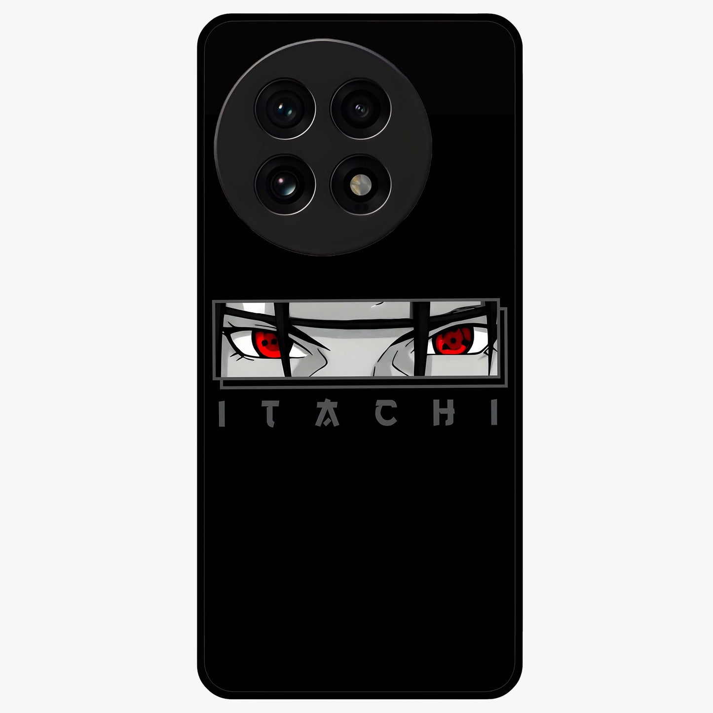Scarlet Gaze Dominance Glass Case for 1+13R dramatic front view featuring intense red themed artwork
