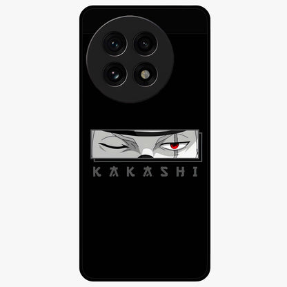 Scarlet Ninja Gaze Glass Case for 1+13R striking front view featuring ninja inspired artwork in crimson tones
