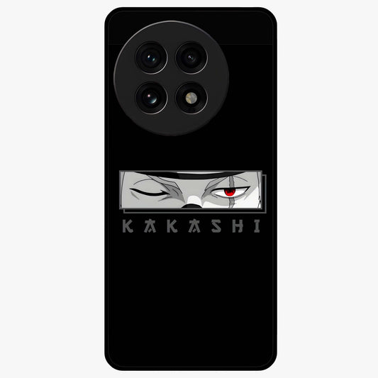 Scarlet Ninja Gaze Glass Case for 1+13R striking front view featuring ninja inspired artwork in crimson tones