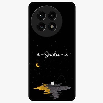 Silent Night Row Glass Case for 1+13R dramatic front view featuring night themed artistic artwork