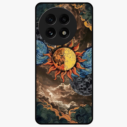 Sun Kissed Valley Glass Case for 1+13R scenic front view featuring glowing valley landscape artwork