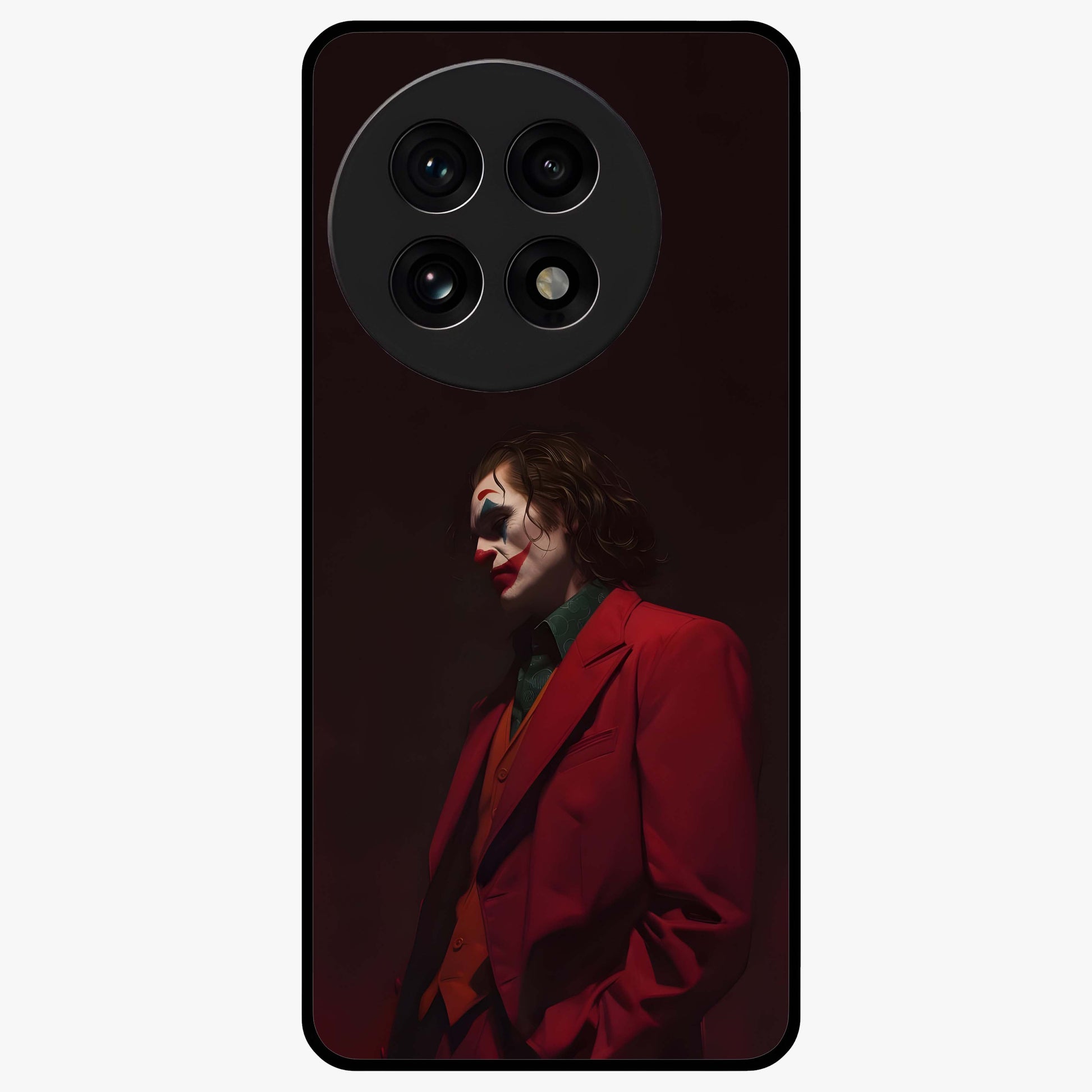 Tragic Chaos King Glass Case for 1+13R dramatic front view featuring intense dark themed artwork