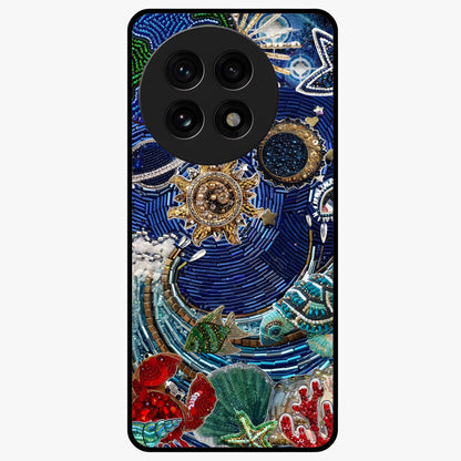 Universe Underwater Spark Glass Case for 1+13R imaginative front view featuring cosmic underwater themed artwork