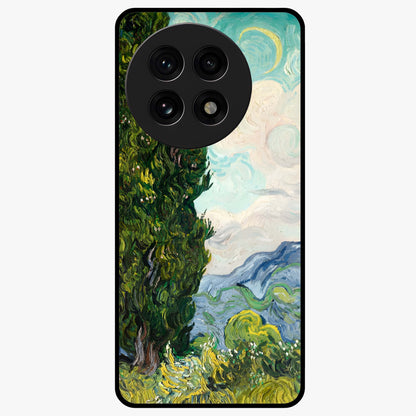 Van Gogh Vintage Art Glass Case for 1+13R elegant front view featuring classic vintage inspired artwork