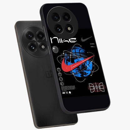 Gravity Sports Fusion Glass Case for 1+13R angled mockup showcasing glossy finish and high energy detailing