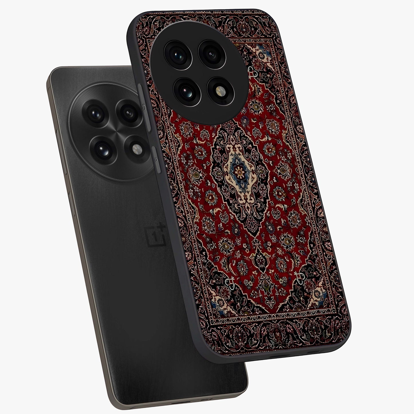 Heritage Carpet Royale Glass Case for 1+13R captured at a warm angle highlighting intricate heritage patterns, gloss, and edge clarity.