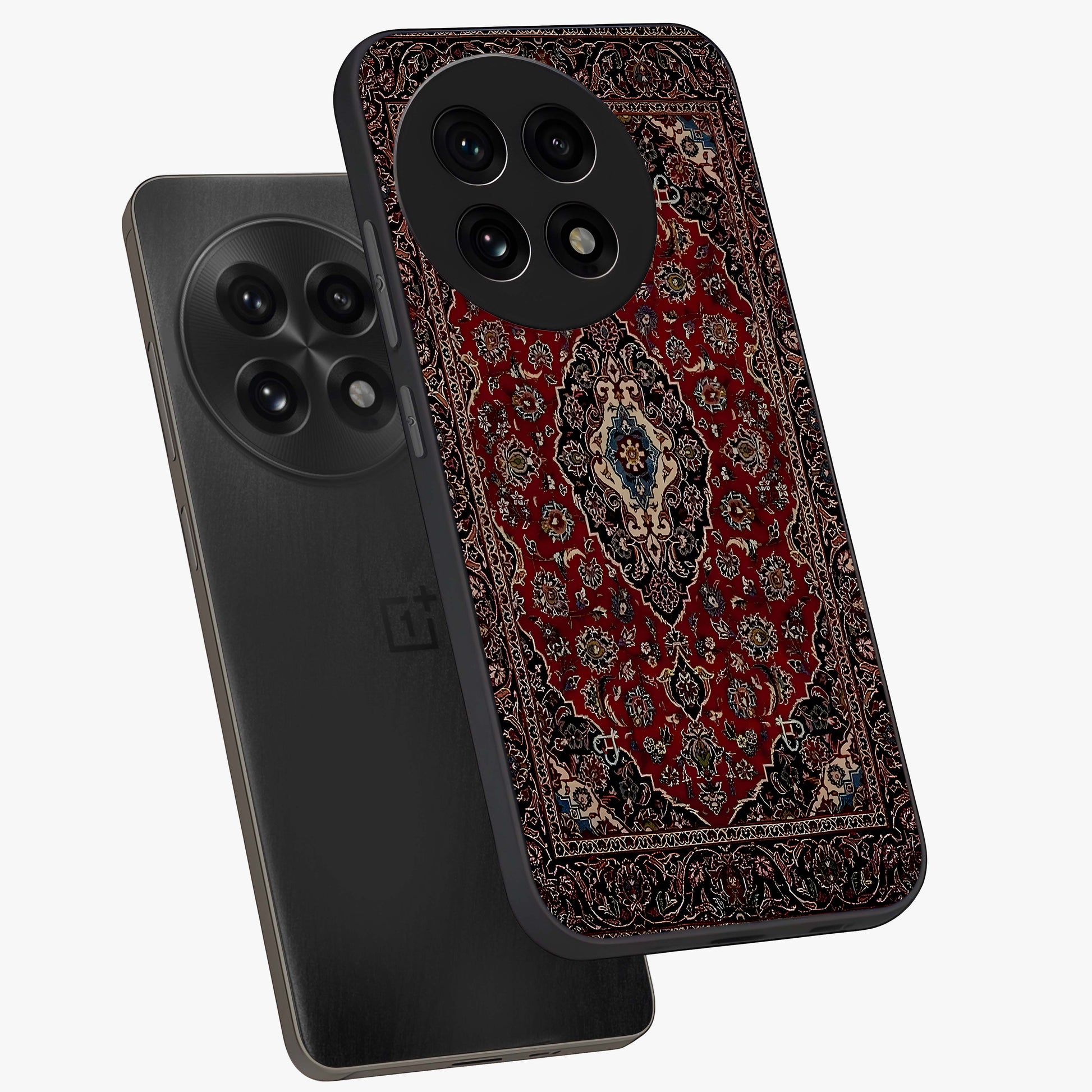 Heritage Carpet Royale Glass Case for 1+13R captured at a warm angle highlighting intricate heritage patterns, gloss, and edge clarity.