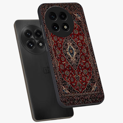 Heritage Carpet Royale Glass Case for 1+13R captured at a warm angle highlighting intricate heritage patterns, gloss, and edge clarity.