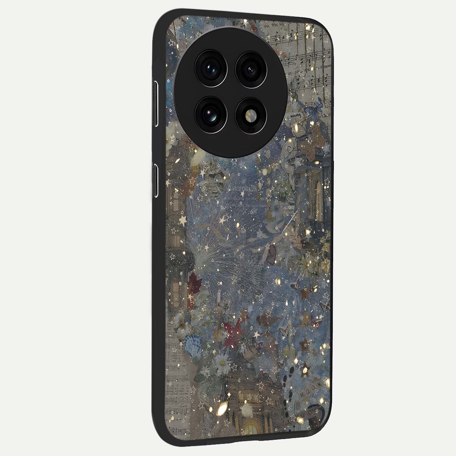 Aesthetic Astrolophia Glass Case for 1+13R side perspective highlighting detailed astrological aesthetic elements
