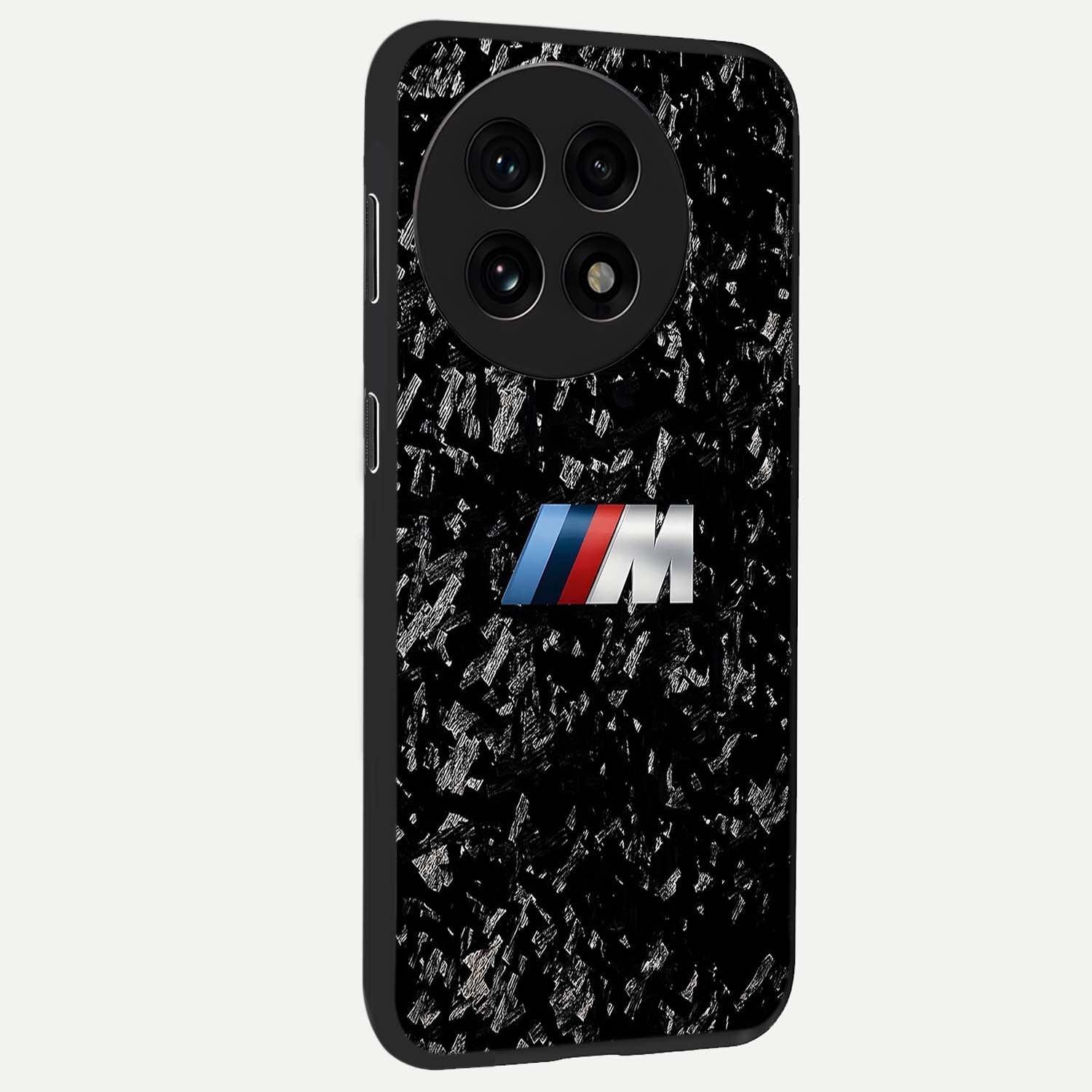 Carbon Speed Mark Glass Case for 1+13R side perspective highlighting sleek sporty detailing and premium build