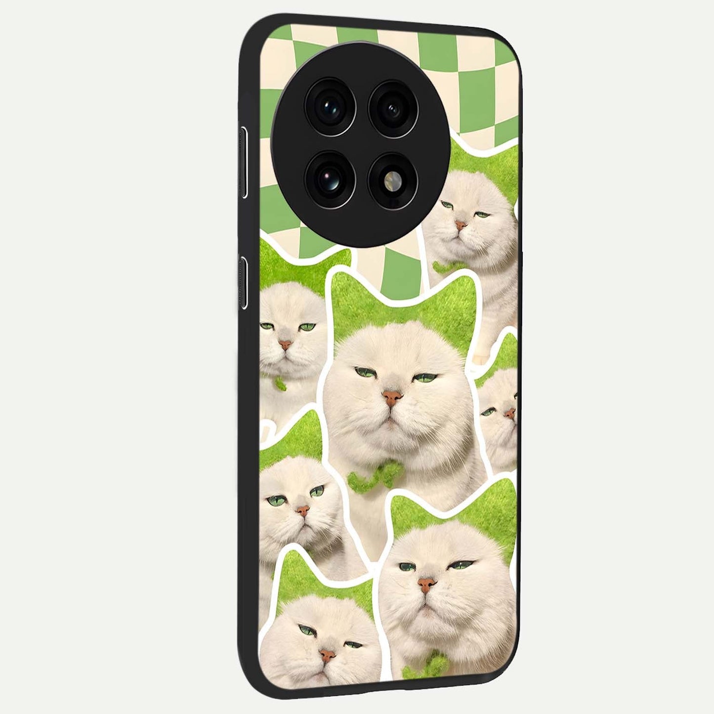 Cats Ethereal Bloom Glass Case for 1+13R side perspective highlighting delicate bloom details and smooth edges