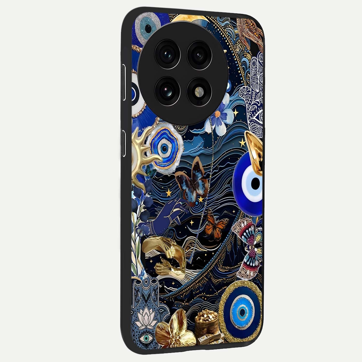 Celestial Blessing Shield Glass Case for 1+13R side perspective highlighting intricate blessing shield details