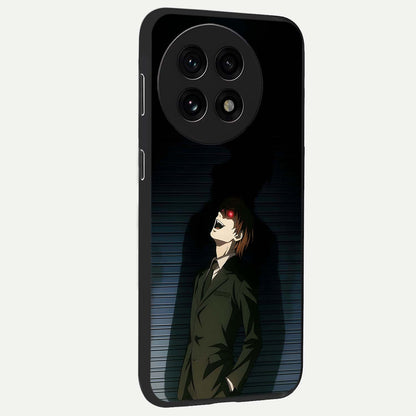 Crimson Shadow King Glass Case for 1+13R side perspective highlighting dramatic contrast and premium finish