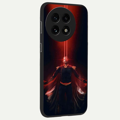Crimson Vision Ascension Glass Case for 1+13R side perspective highlighting intense color depth and sleek build