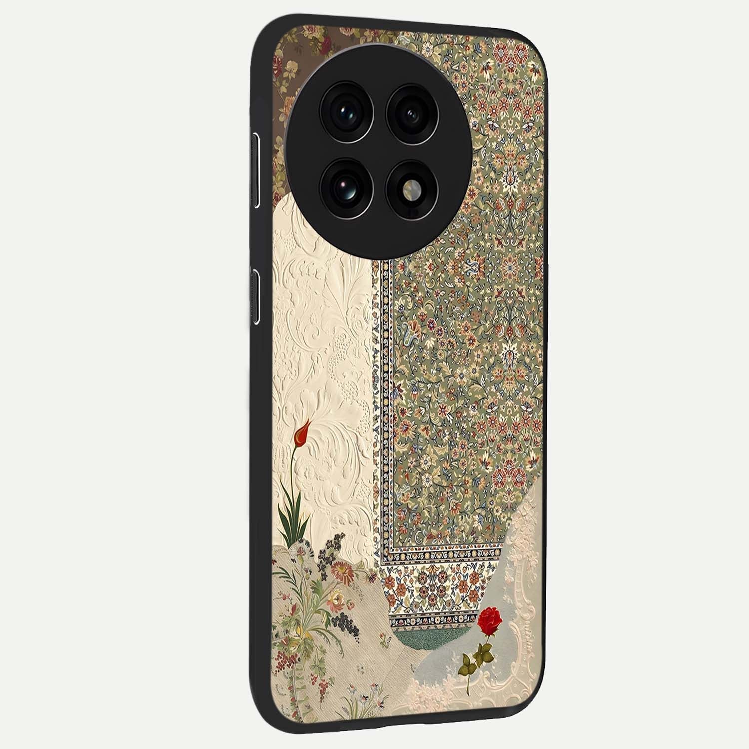 Heritage Textile Layers Glass Case for 1+13R displayed upright for detailed heritage visibility and premium finish.