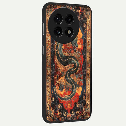Inferno Dragon Soul Glass Case for 1+13R displayed upright for powerful mythical visibility and premium finish.