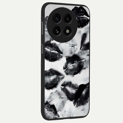 Midnight Kiss Marks Glass Case for 1+13R side perspective highlighting playful detailing and premium edge finish