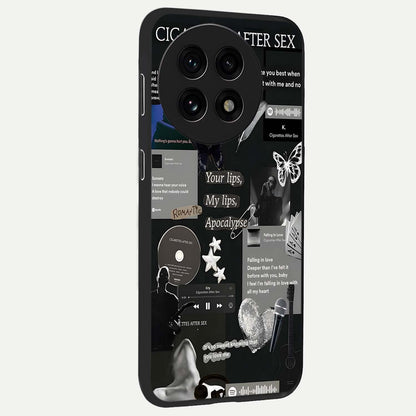 Midnight Love Glow Glass Case for 1+13R side perspective highlighting soft light textures and sleek build