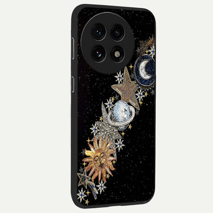 Pearls Universe Object Glass Case for 1+13R side perspective highlighting refined textures and sleek premium build