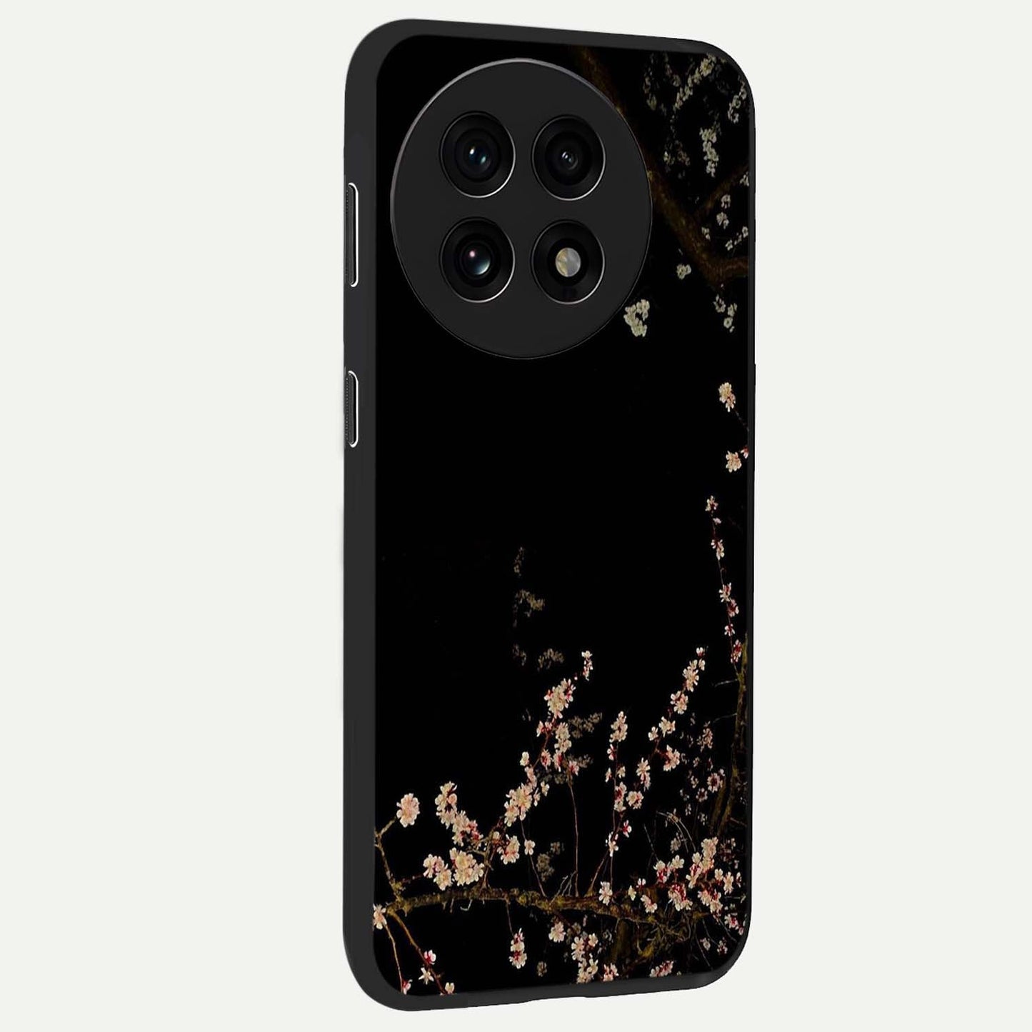 Petal Moon Light With Custom Name Glass Case for 1+13R side perspective highlighting custom typography and smooth premium build