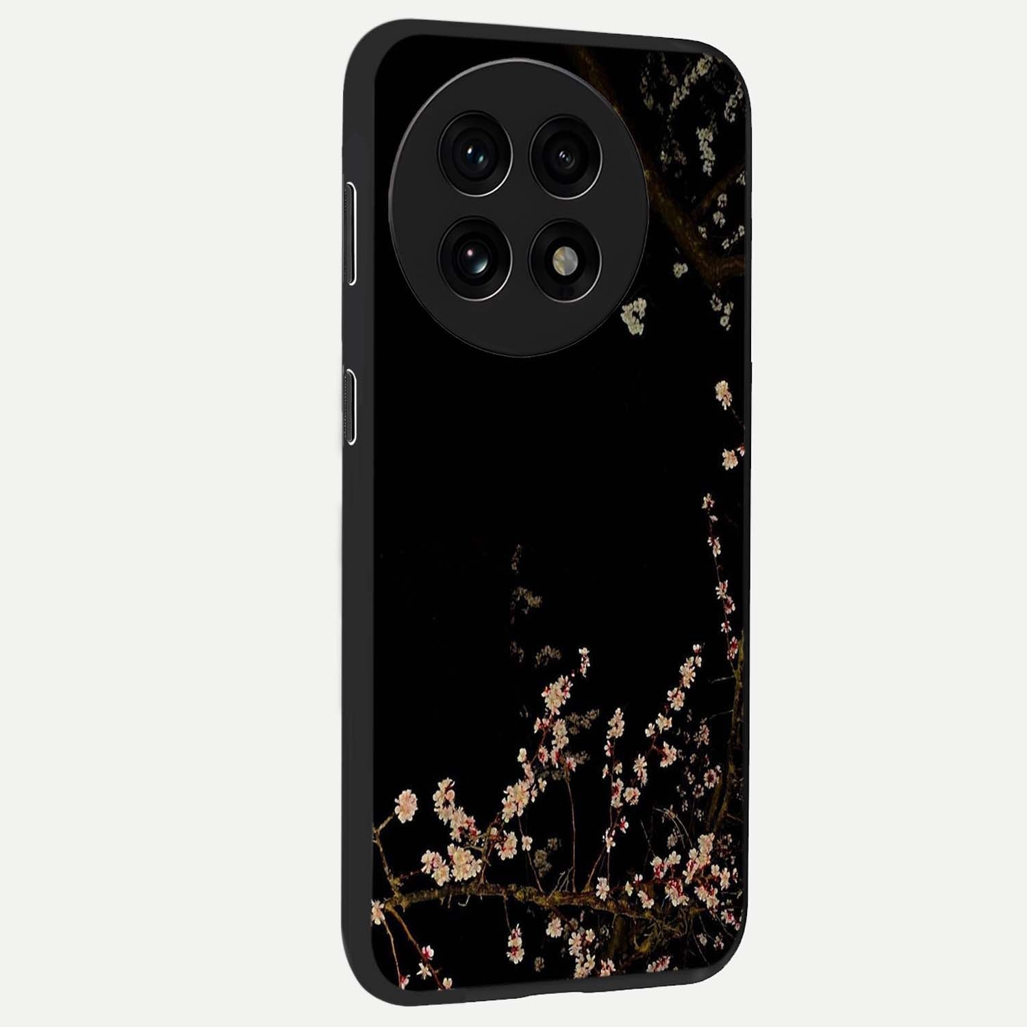 Petal Moon Light With Custom Name Glass Case for 1+13R side perspective highlighting custom typography and smooth premium build