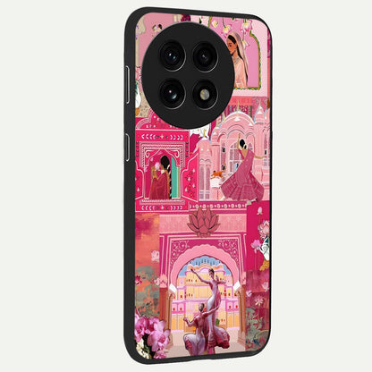 Pink Palace Muse Glass Case for 1+13R side perspective highlighting graceful textures and sleek premium build